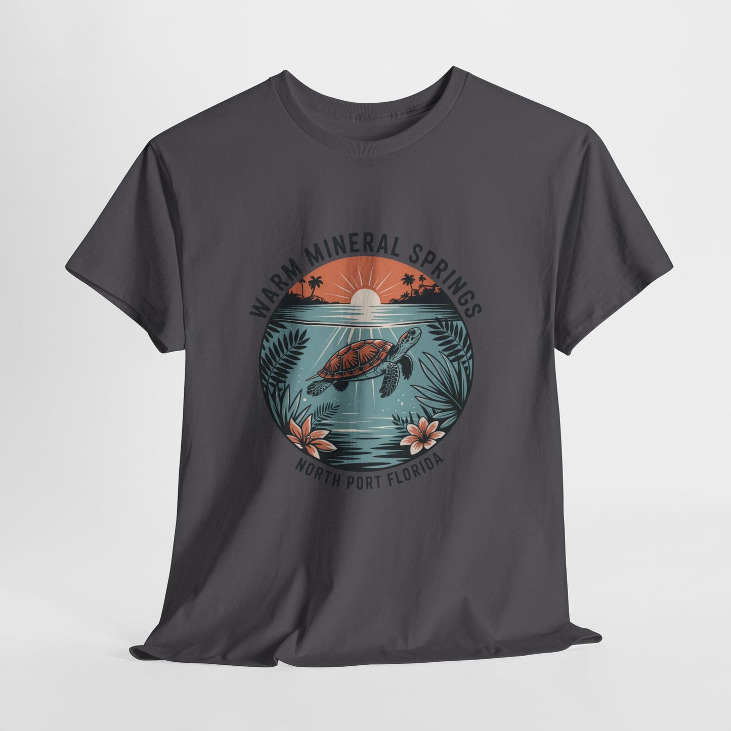 Warm Mineral Springs North Port Florida Turtle Graphic T-Shirt