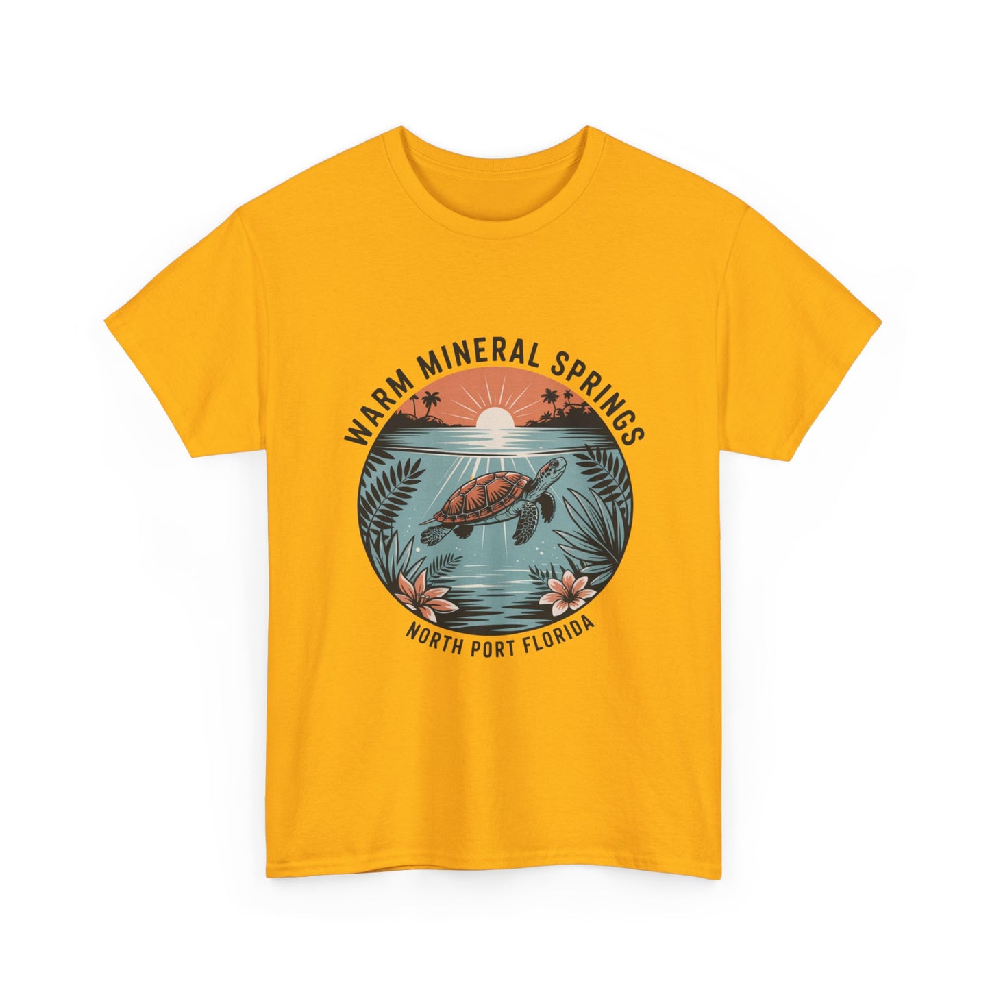 Warm Mineral Springs North Port Florida Turtle Graphic T-Shirt