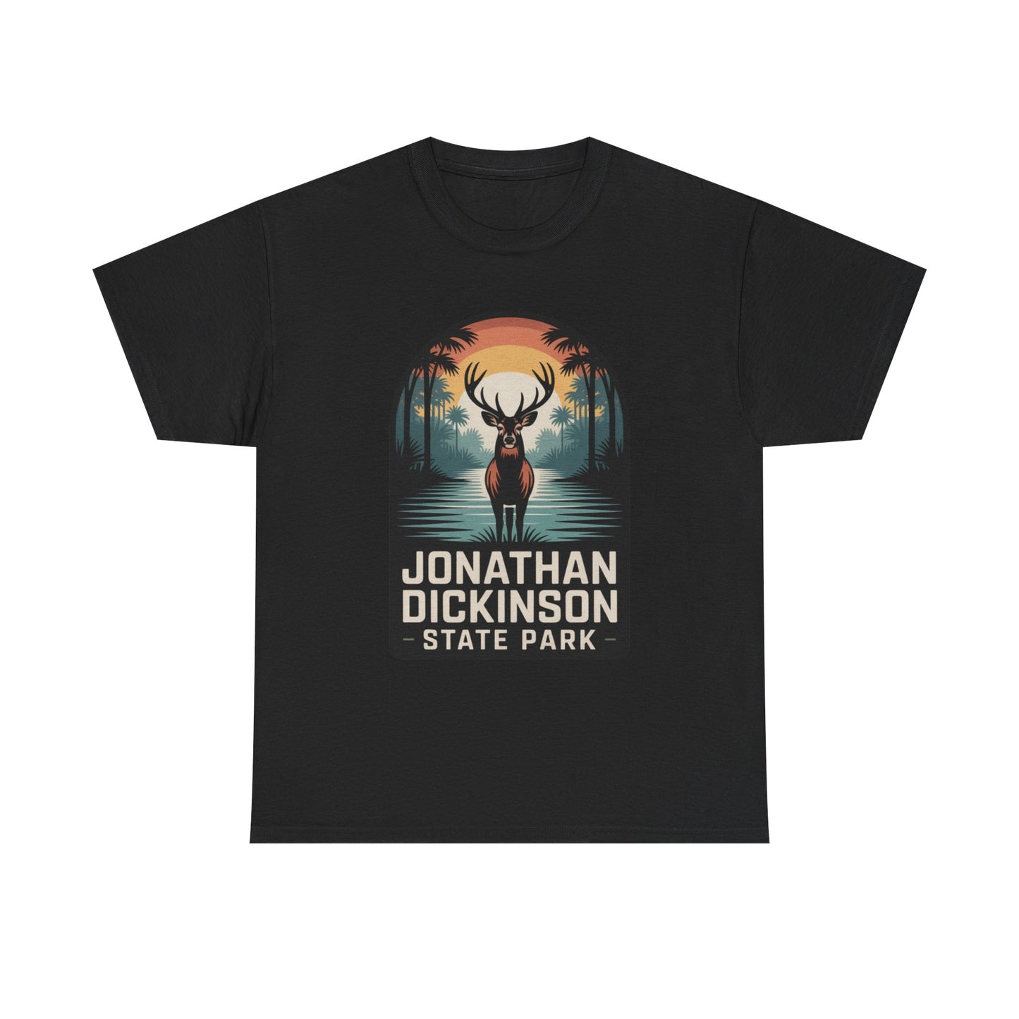 Jonathan Dickinson State Park Deer T-Shirt – Adult Florida Wildlife Sunset Nature Tee