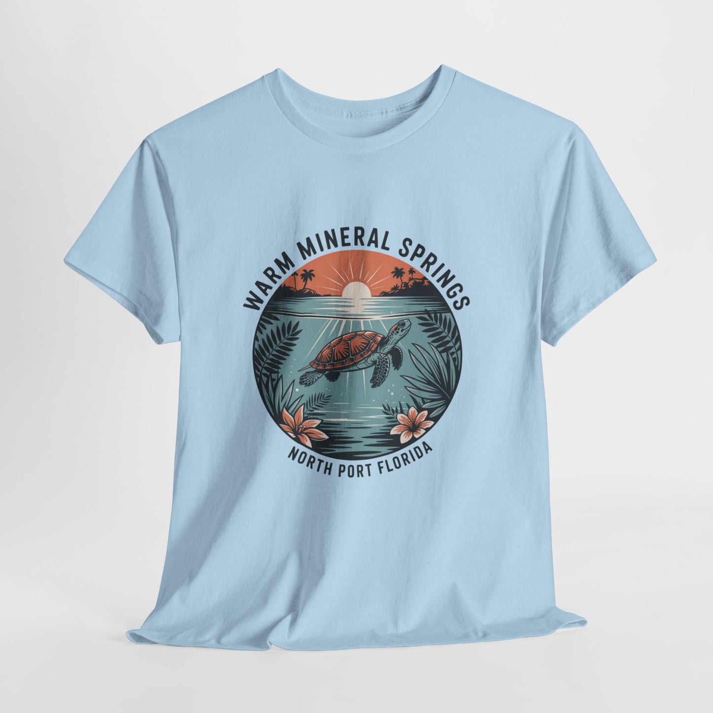Warm Mineral Springs North Port Florida Turtle Graphic T-Shirt