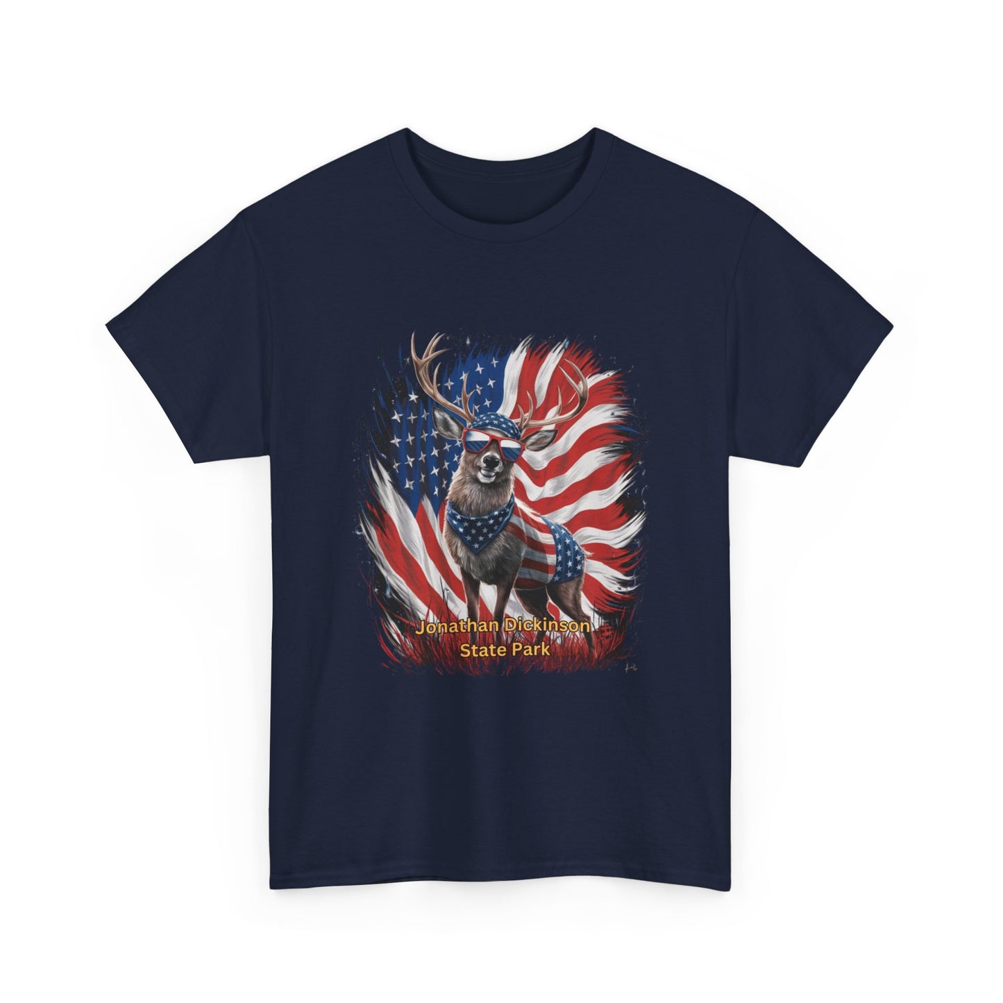 4th of July Deer T-Shirt – Jonathan Dickinson State Park Patriotic USA Buck Tee