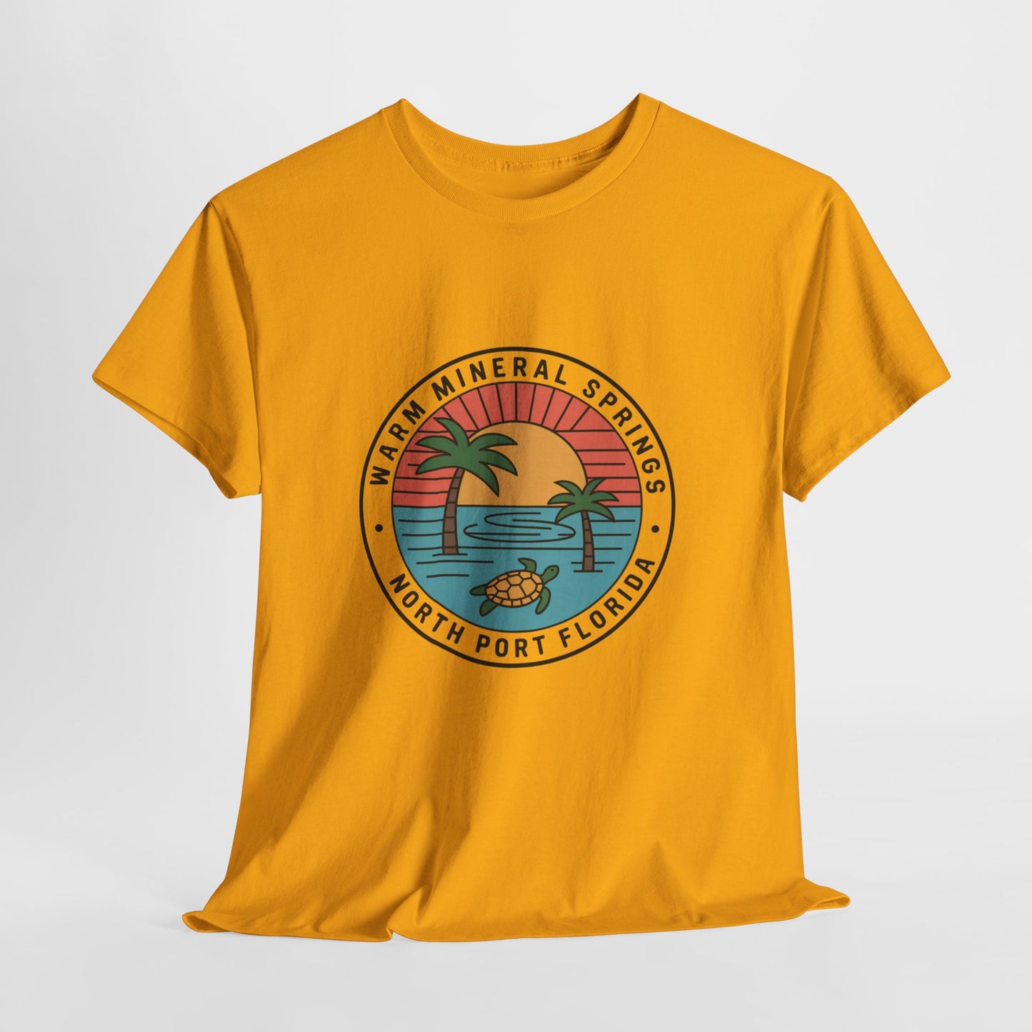 Warm Mineral Springs Florida Turtle Sunset T-Shirt