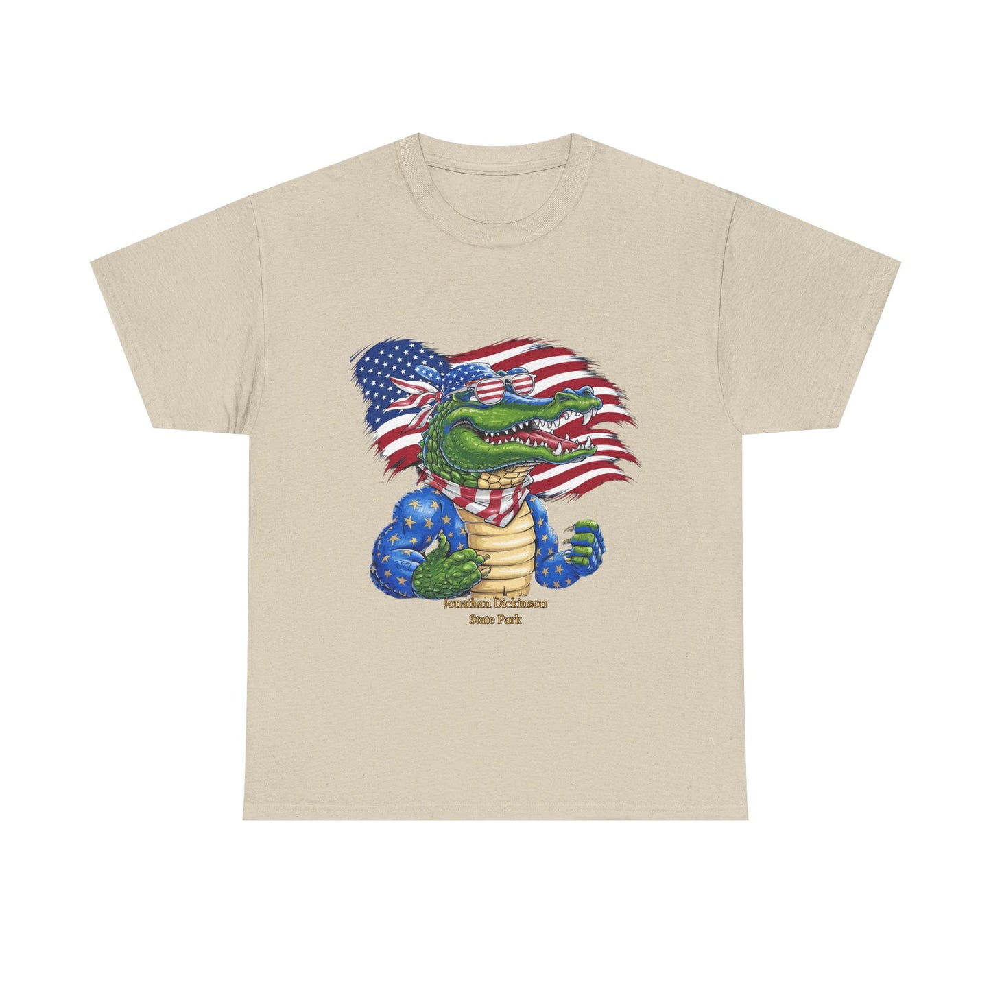 4th of July Alligator T-Shirt – Jonathan Dickinson State Park Patriotic USA Gator Tee
