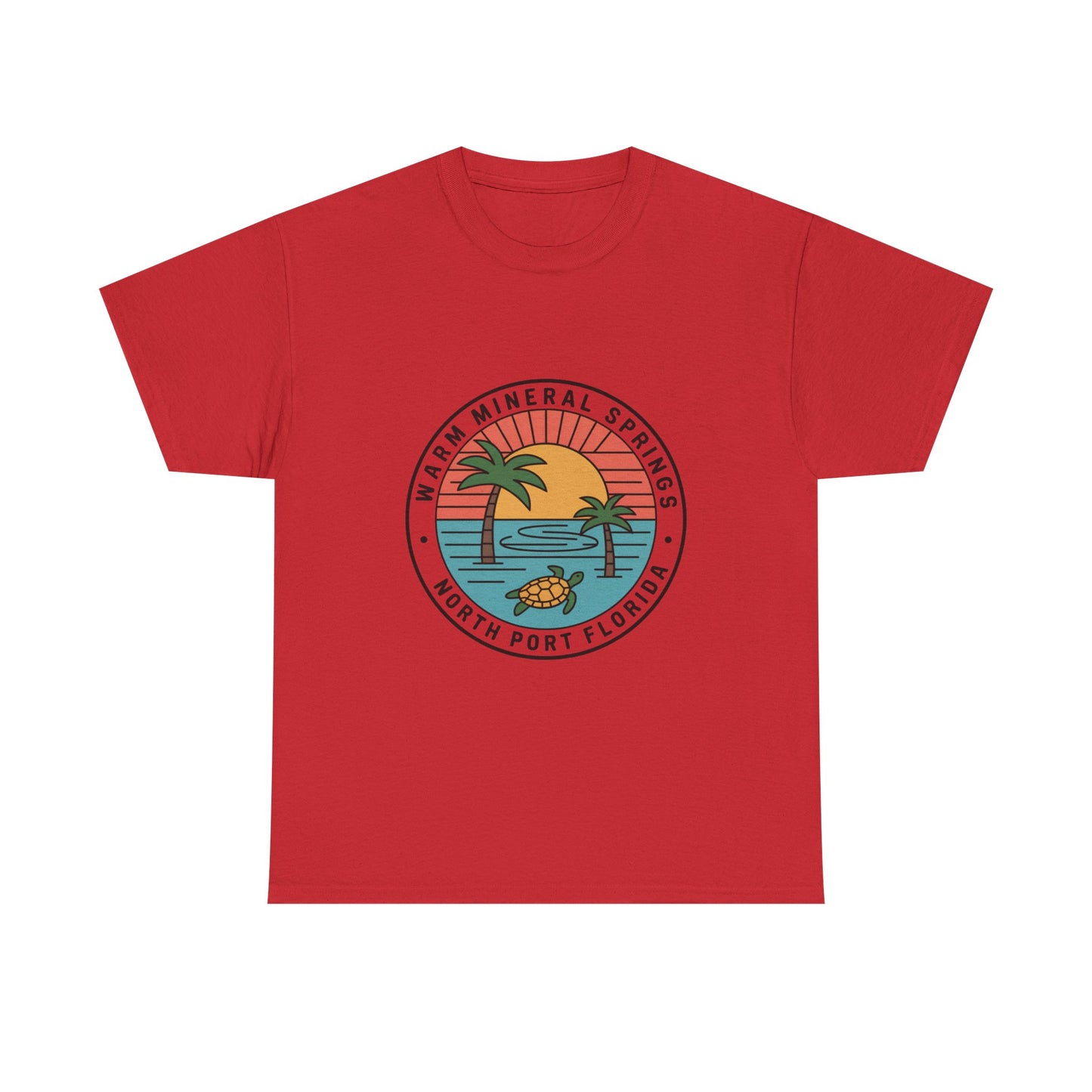 Warm Mineral Springs Florida Turtle Sunset T-Shirt
