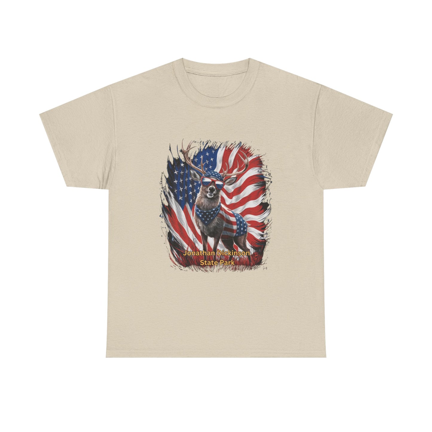 4th of July Deer T-Shirt – Jonathan Dickinson State Park Patriotic USA Buck Tee