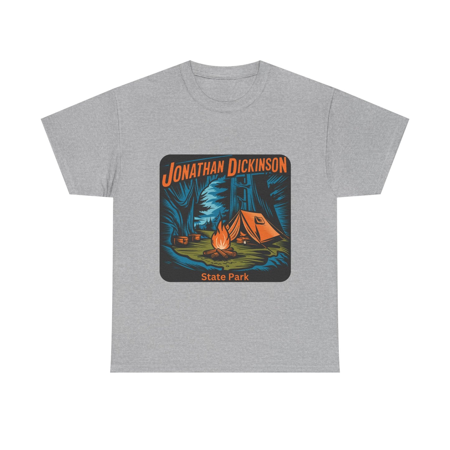 Camping Adventure T-Shirt – Jonathan Dickinson State Park Florida Campfire Nature Tee