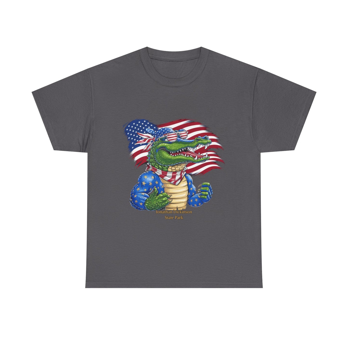4th of July Alligator T-Shirt – Jonathan Dickinson State Park Patriotic USA Gator Tee