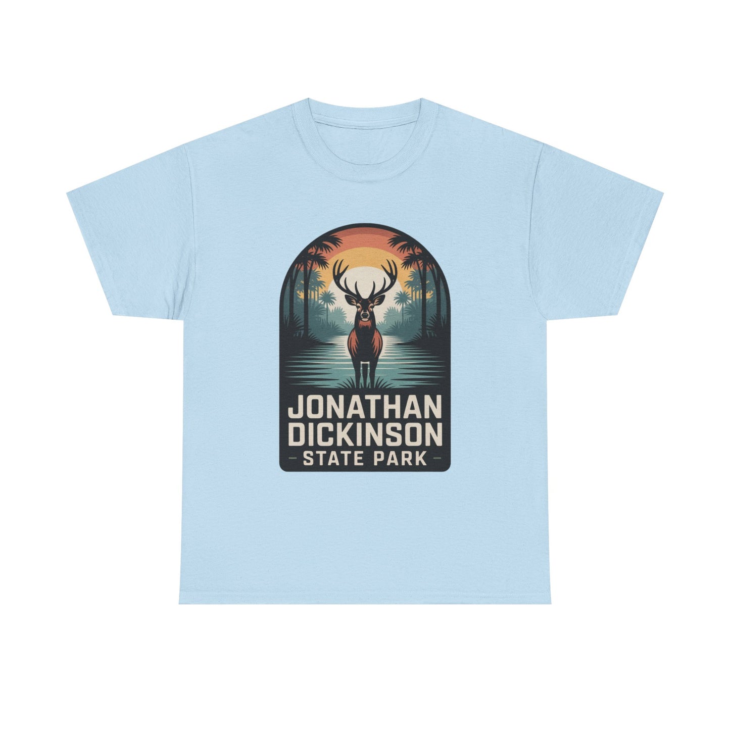 Jonathan Dickinson State Park Deer T-Shirt – Adult Florida Wildlife Sunset Nature Tee