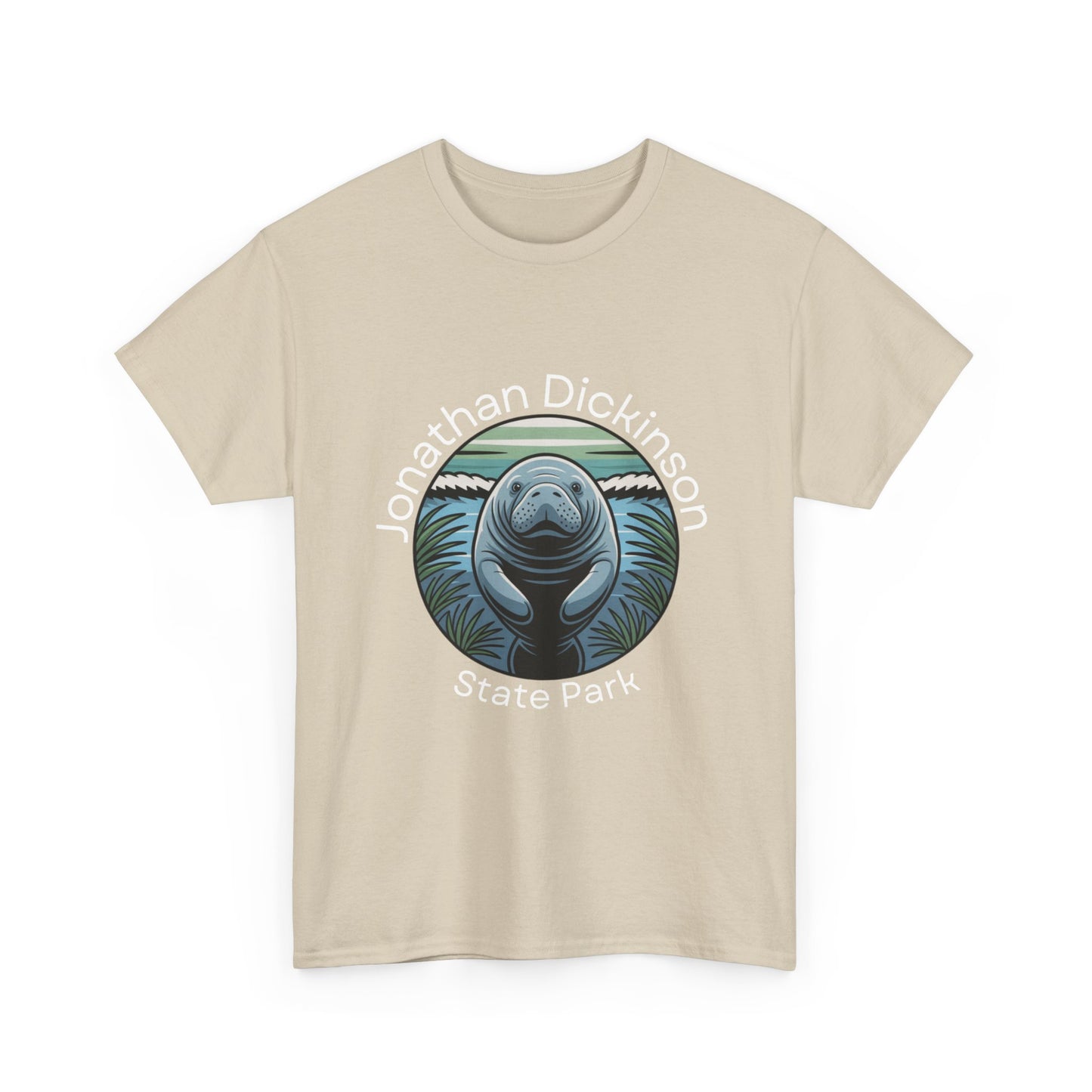 Coastal Manatee Circle T-Shirt – Jonathan Dickinson State Park Florida Nature Tee