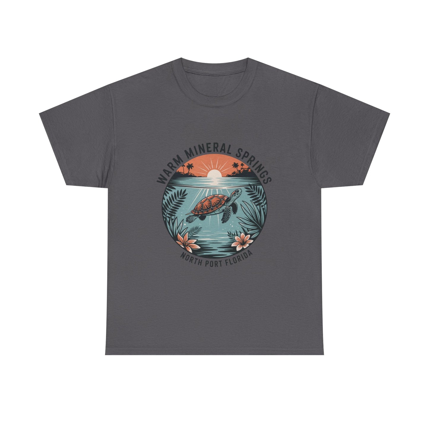 Warm Mineral Springs North Port Florida Turtle Graphic T-Shirt