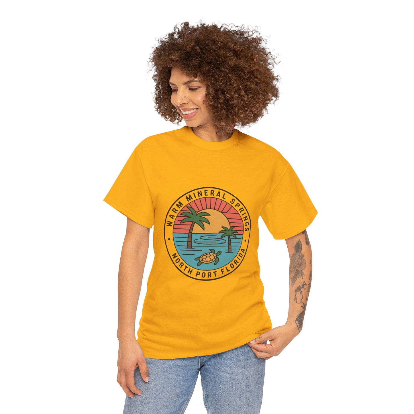Warm Mineral Springs Florida Turtle Sunset T-Shirt