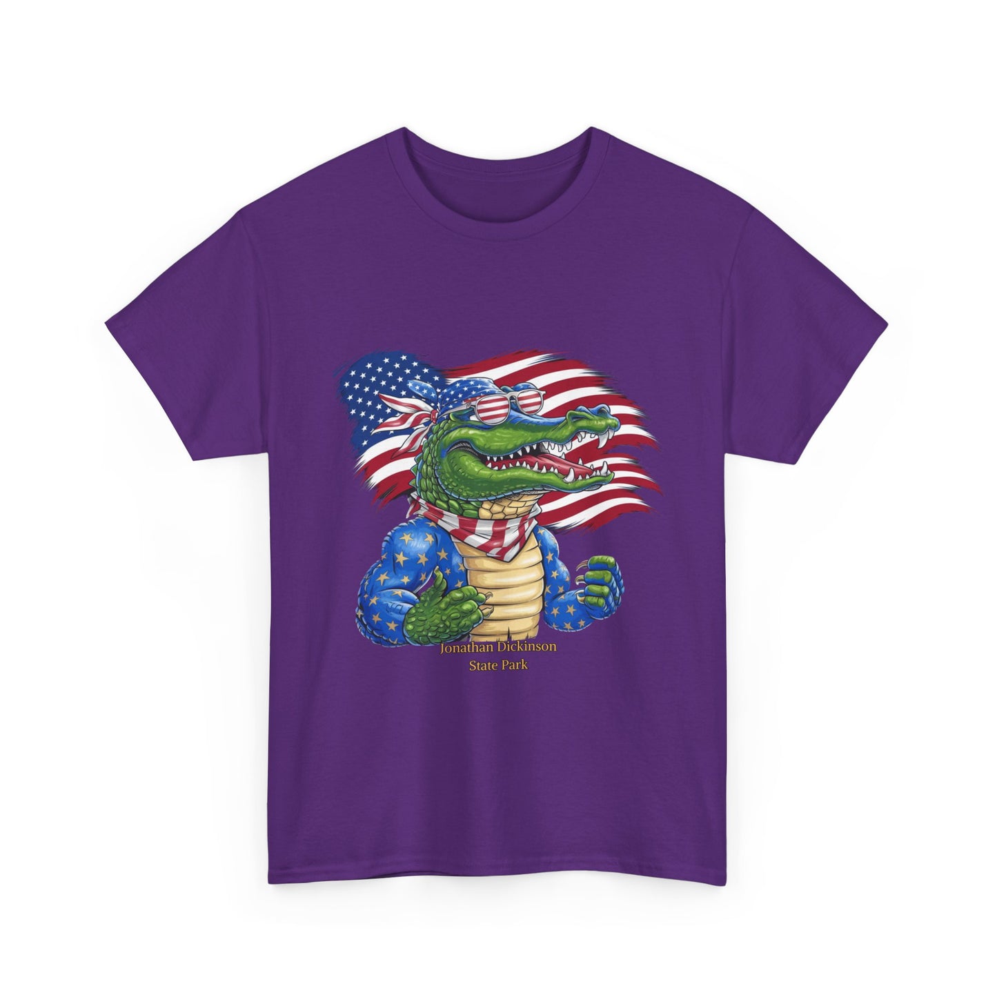 4th of July Alligator T-Shirt – Jonathan Dickinson State Park Patriotic USA Gator Tee
