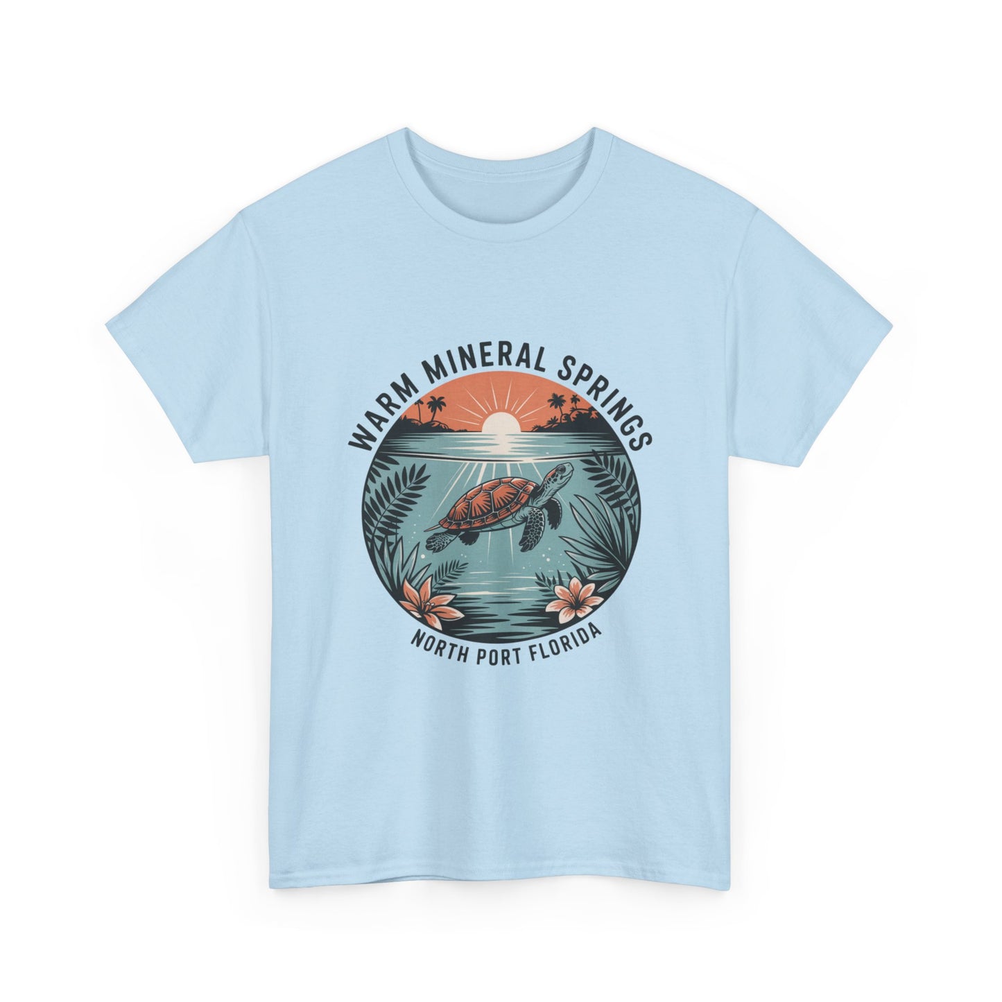 Warm Mineral Springs North Port Florida Turtle Graphic T-Shirt