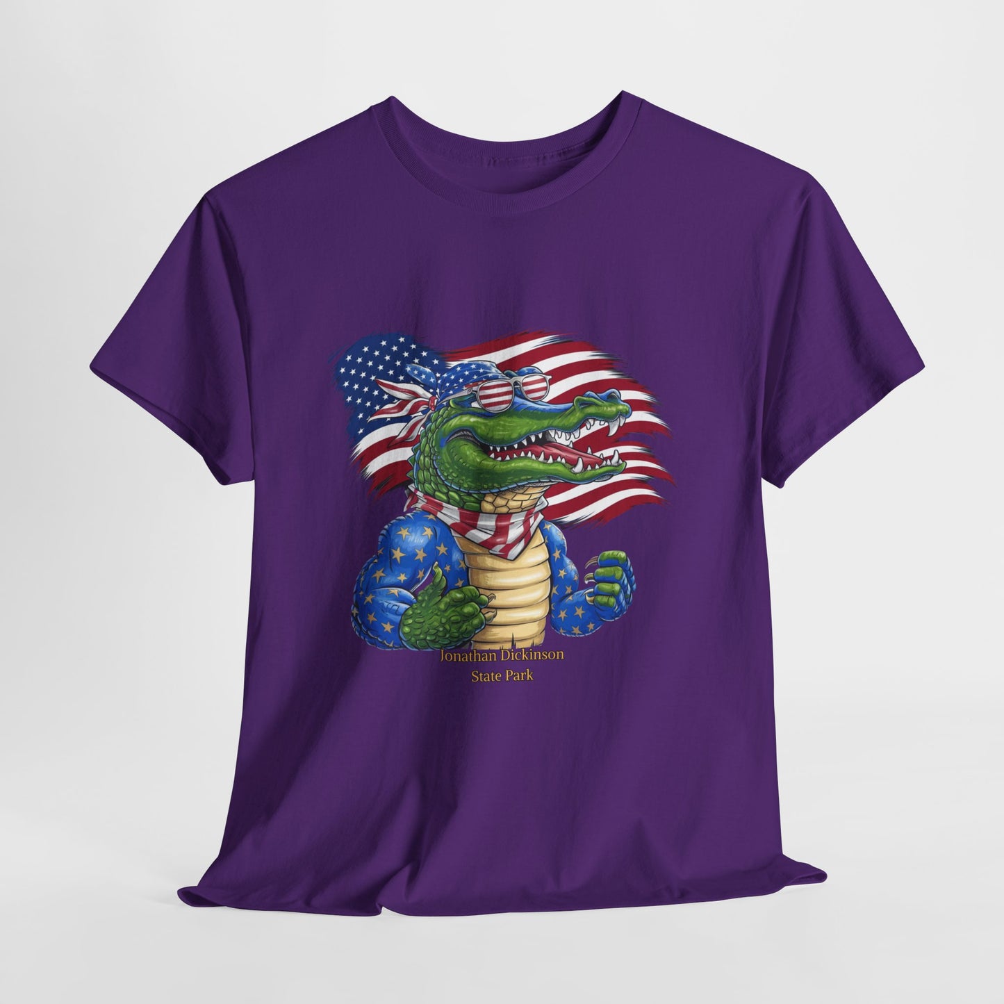 4th of July Alligator T-Shirt – Jonathan Dickinson State Park Patriotic USA Gator Tee
