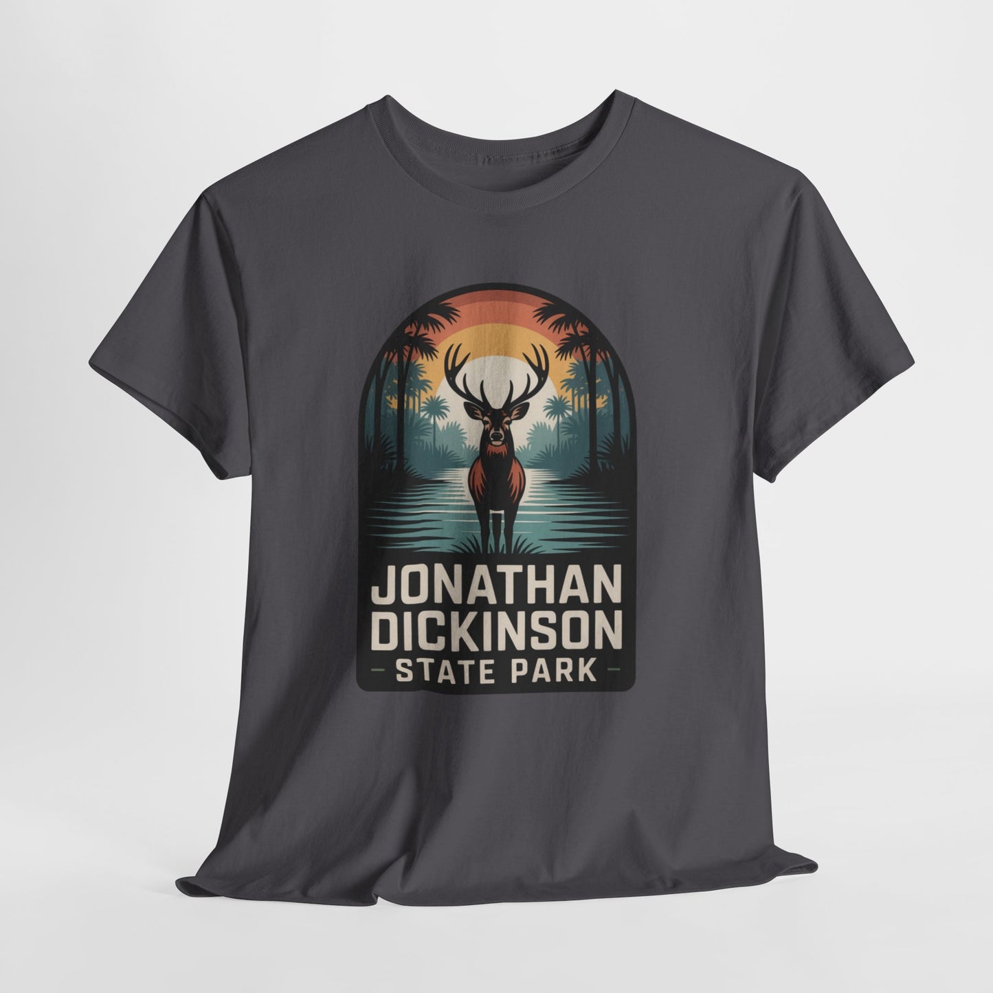 Jonathan Dickinson State Park Deer T-Shirt – Adult Florida Wildlife Sunset Nature Tee