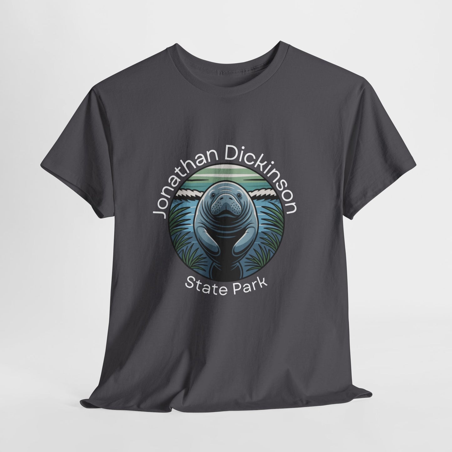 Coastal Manatee Circle T-Shirt – Jonathan Dickinson State Park Florida Nature Tee