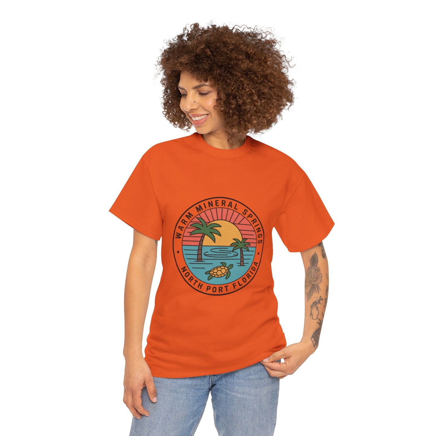 Warm Mineral Springs Florida Turtle Sunset T-Shirt