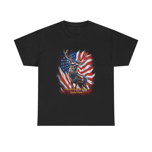 4th of July Deer T-Shirt – Jonathan Dickinson State Park Patriotic USA Buck Tee