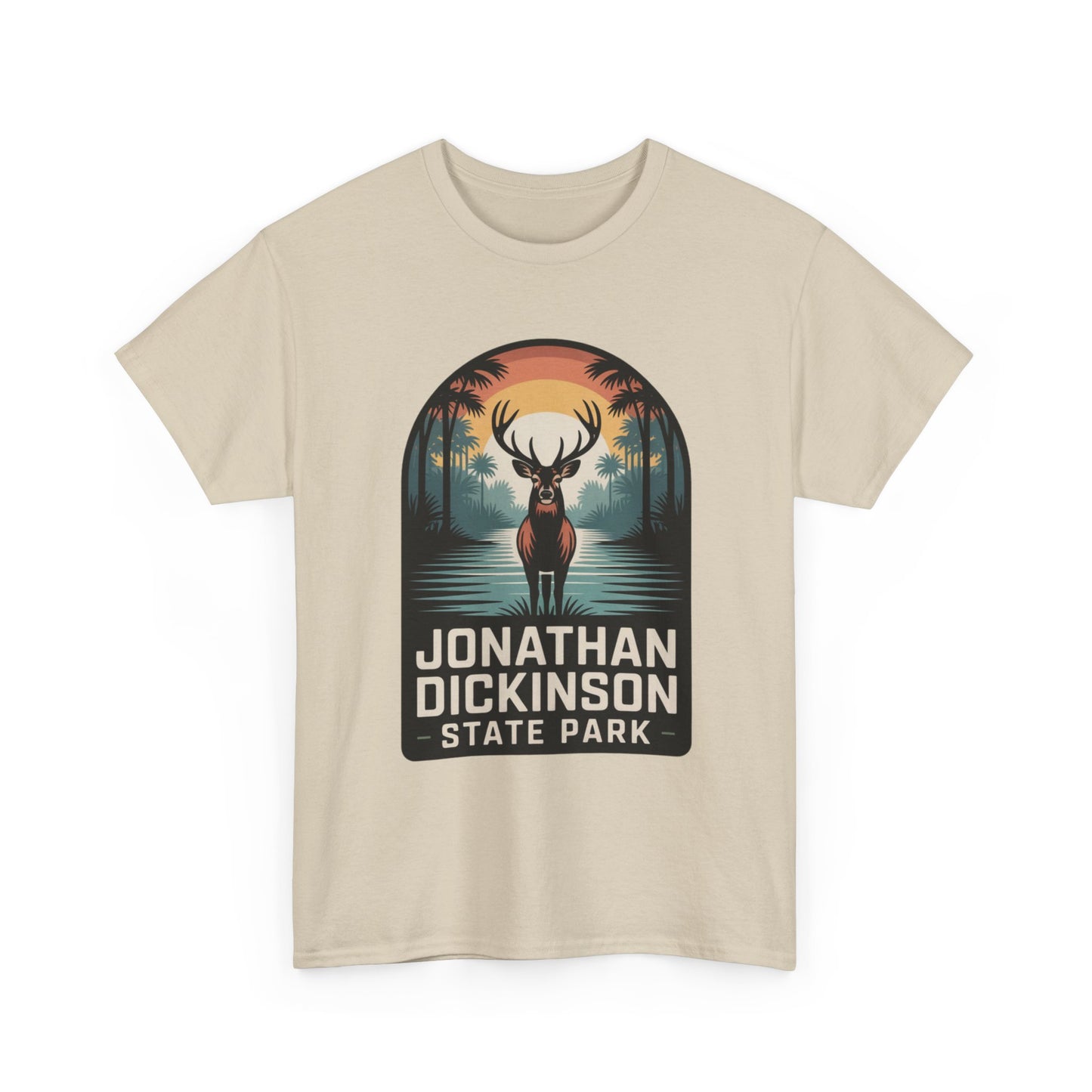 Jonathan Dickinson State Park Deer T-Shirt – Adult Florida Wildlife Sunset Nature Tee