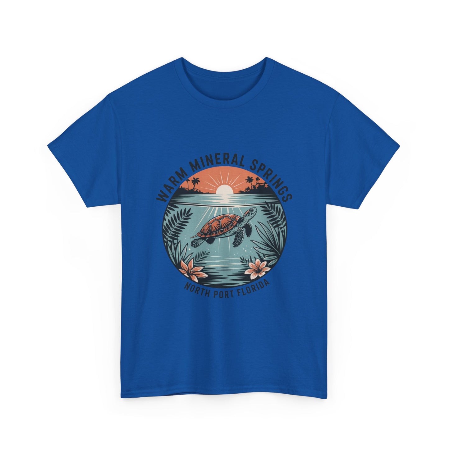 Warm Mineral Springs North Port Florida Turtle Graphic T-Shirt