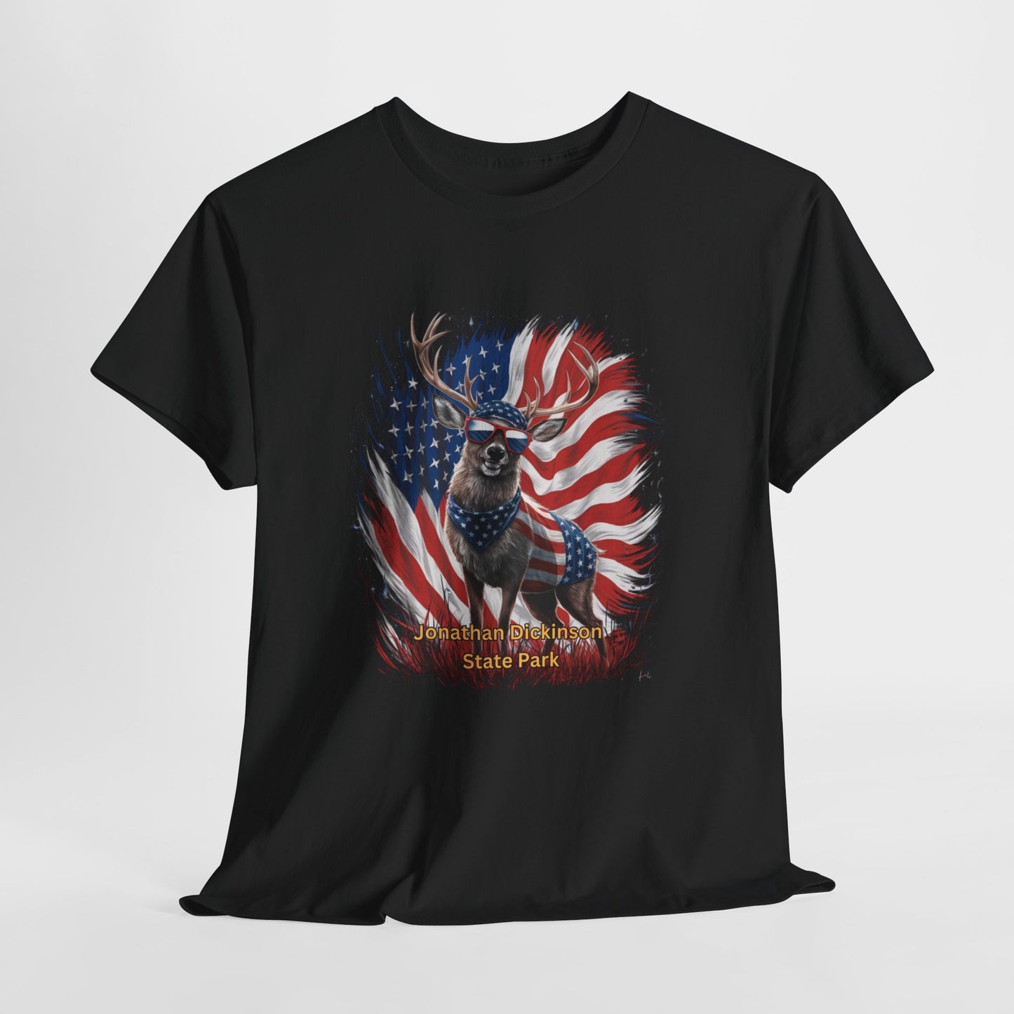 4th of July Deer T-Shirt – Jonathan Dickinson State Park Patriotic USA Buck Tee