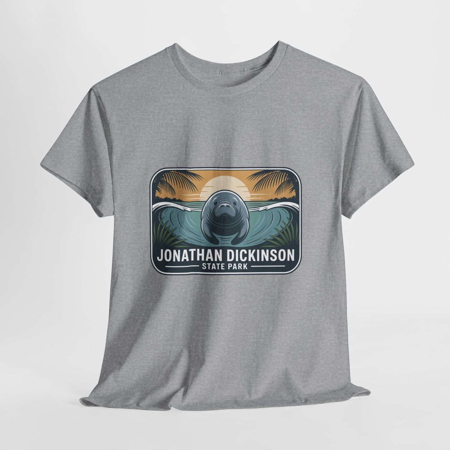 Manatee Badge T-Shirt – Jonathan Dickinson State Park Florida Nature Tee