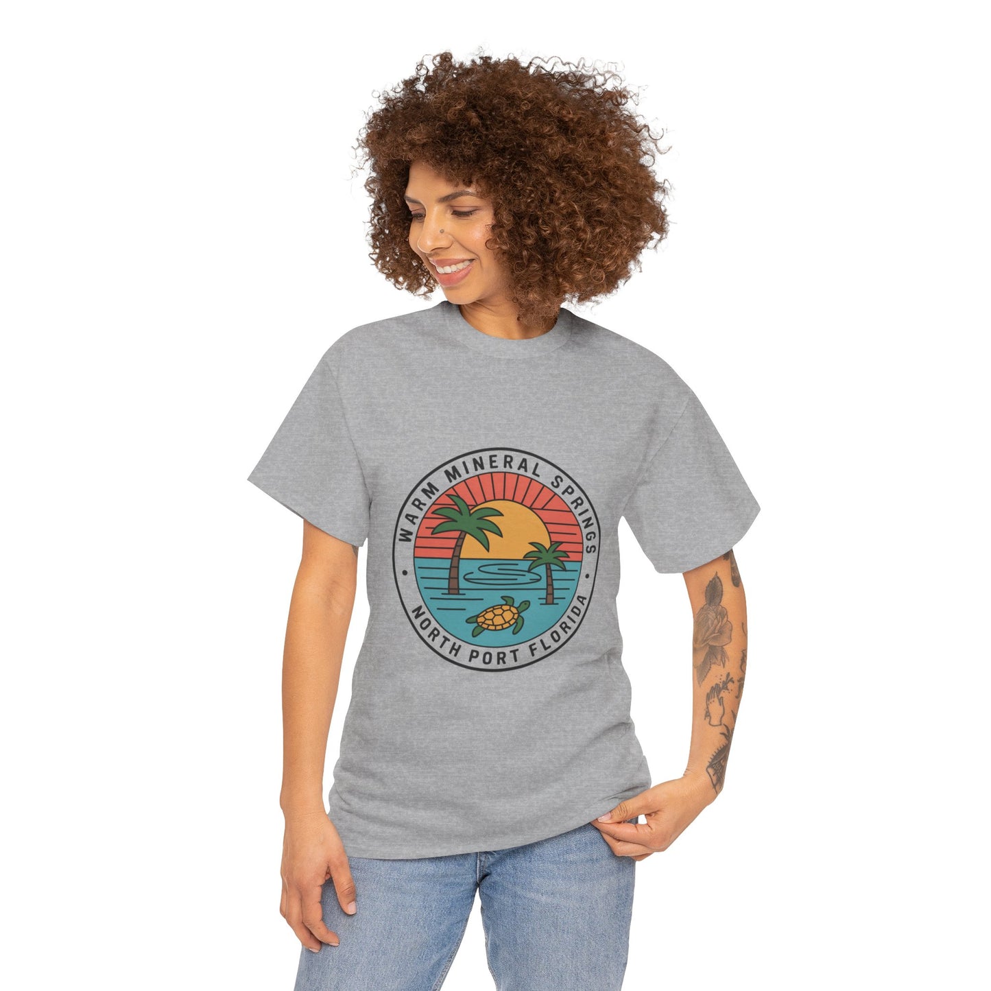 Warm Mineral Springs Florida Turtle Sunset T-Shirt