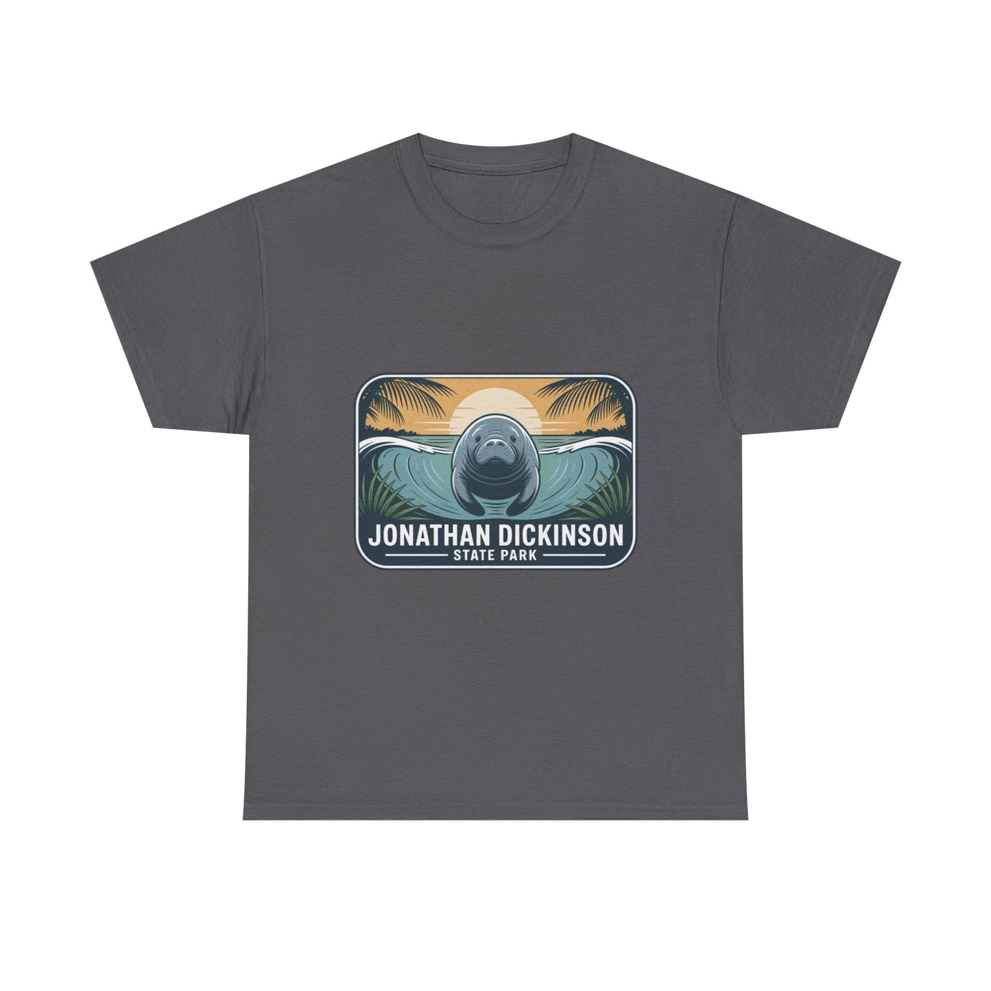 Manatee Badge T-Shirt – Jonathan Dickinson State Park Florida Nature Tee