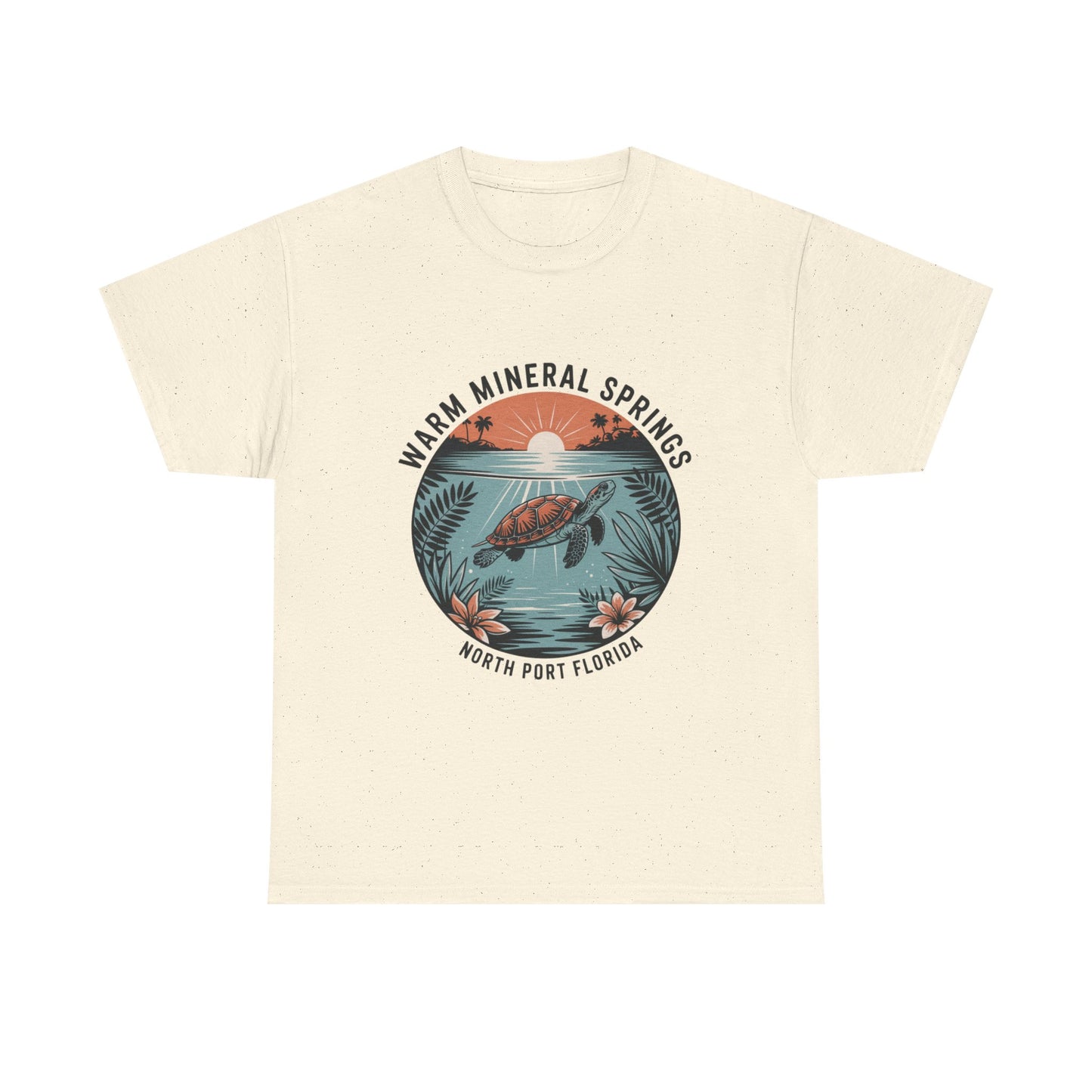 Warm Mineral Springs North Port Florida Turtle Graphic T-Shirt