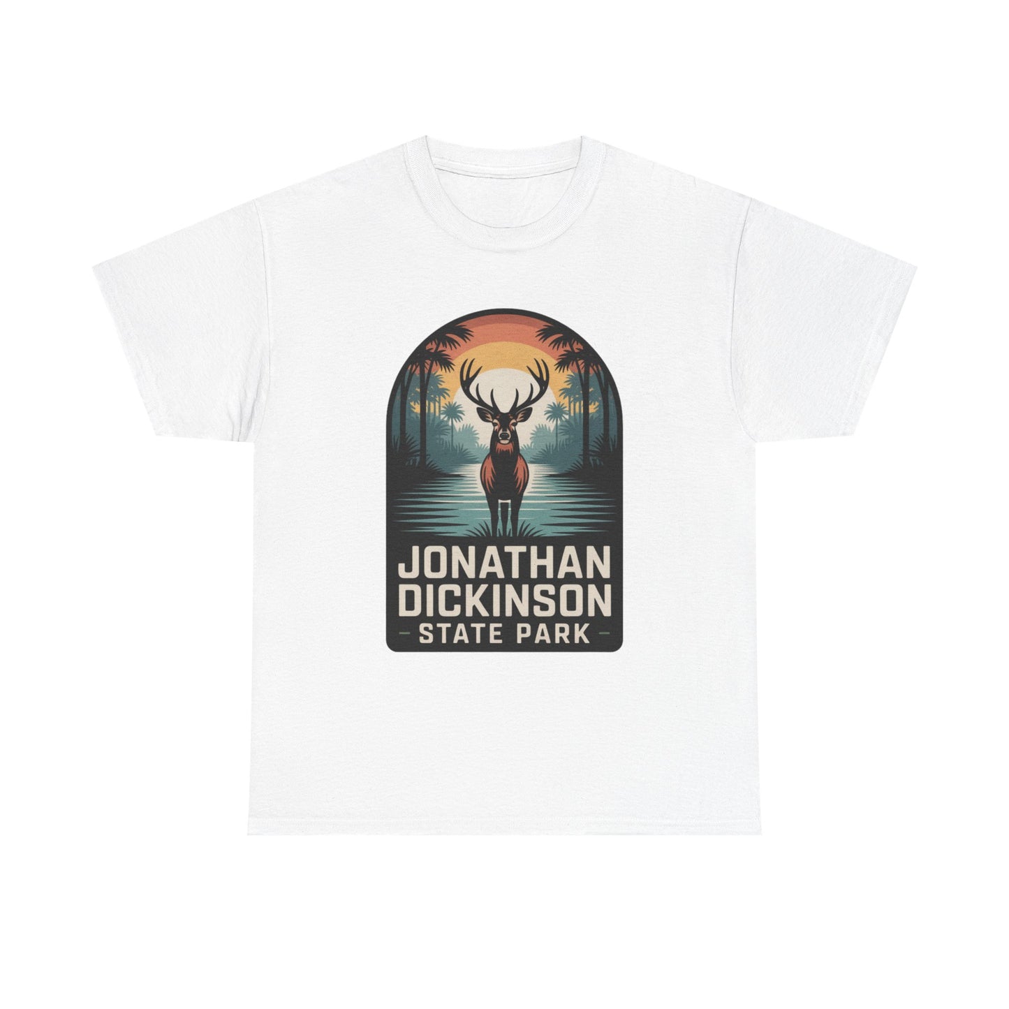 Jonathan Dickinson State Park Deer T-Shirt – Adult Florida Wildlife Sunset Nature Tee