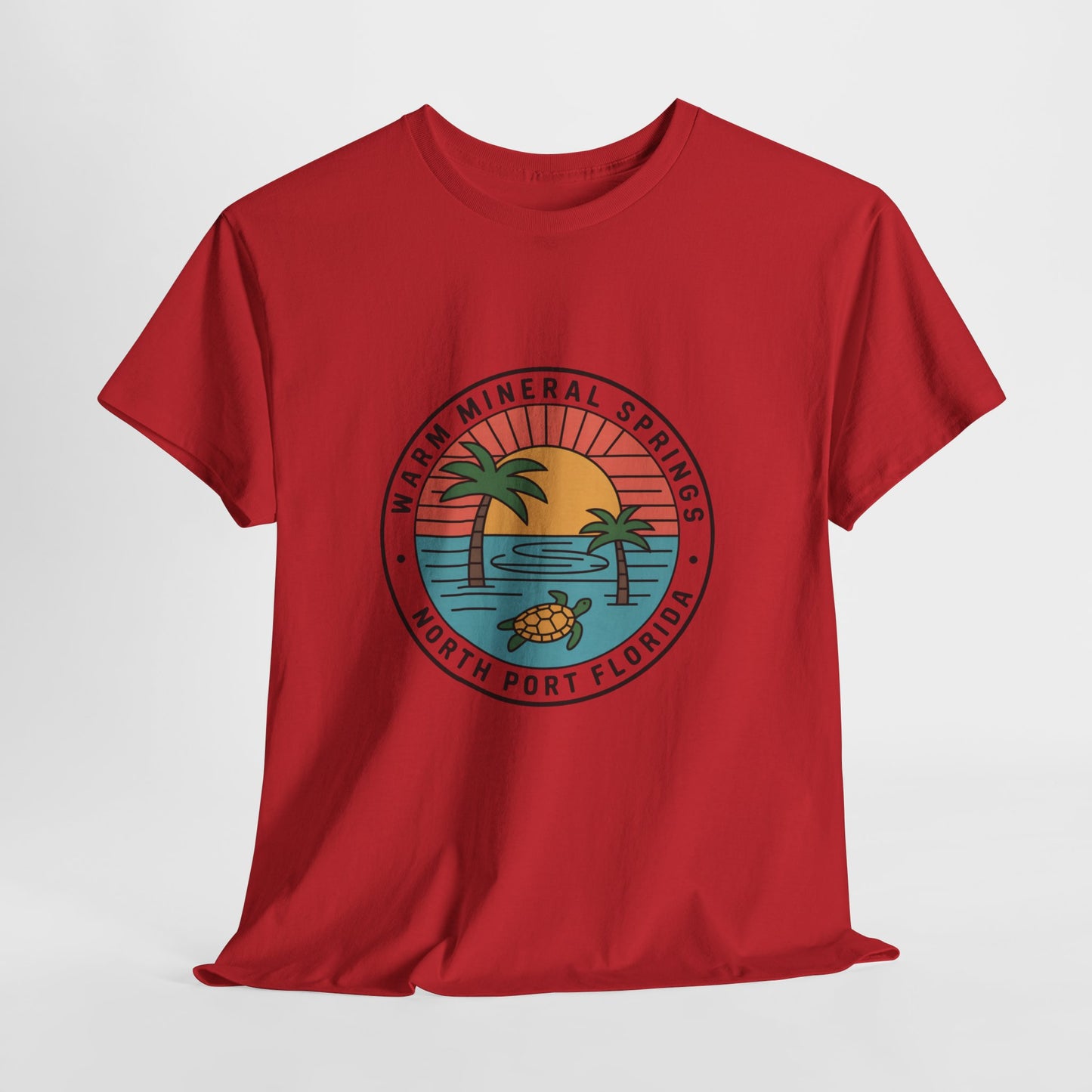 Warm Mineral Springs Florida Turtle Sunset T-Shirt