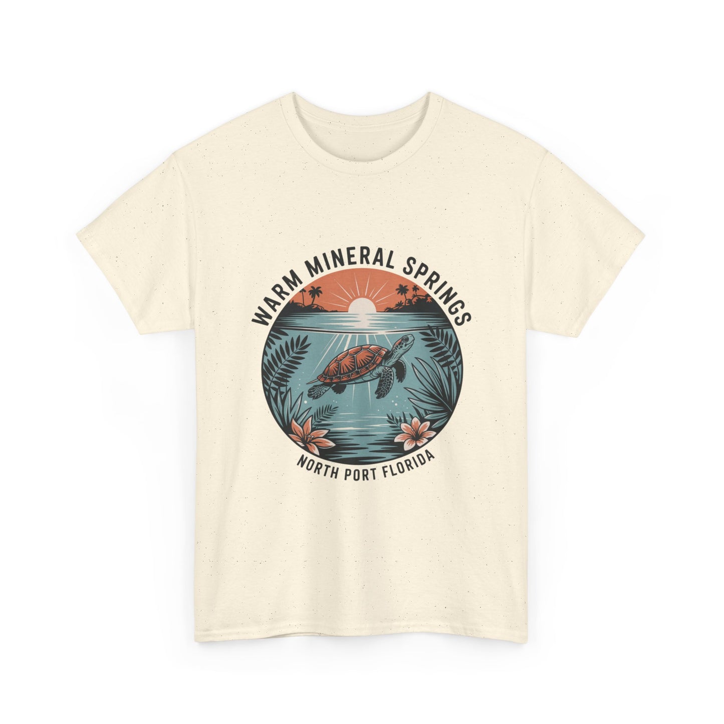Warm Mineral Springs North Port Florida Turtle Graphic T-Shirt