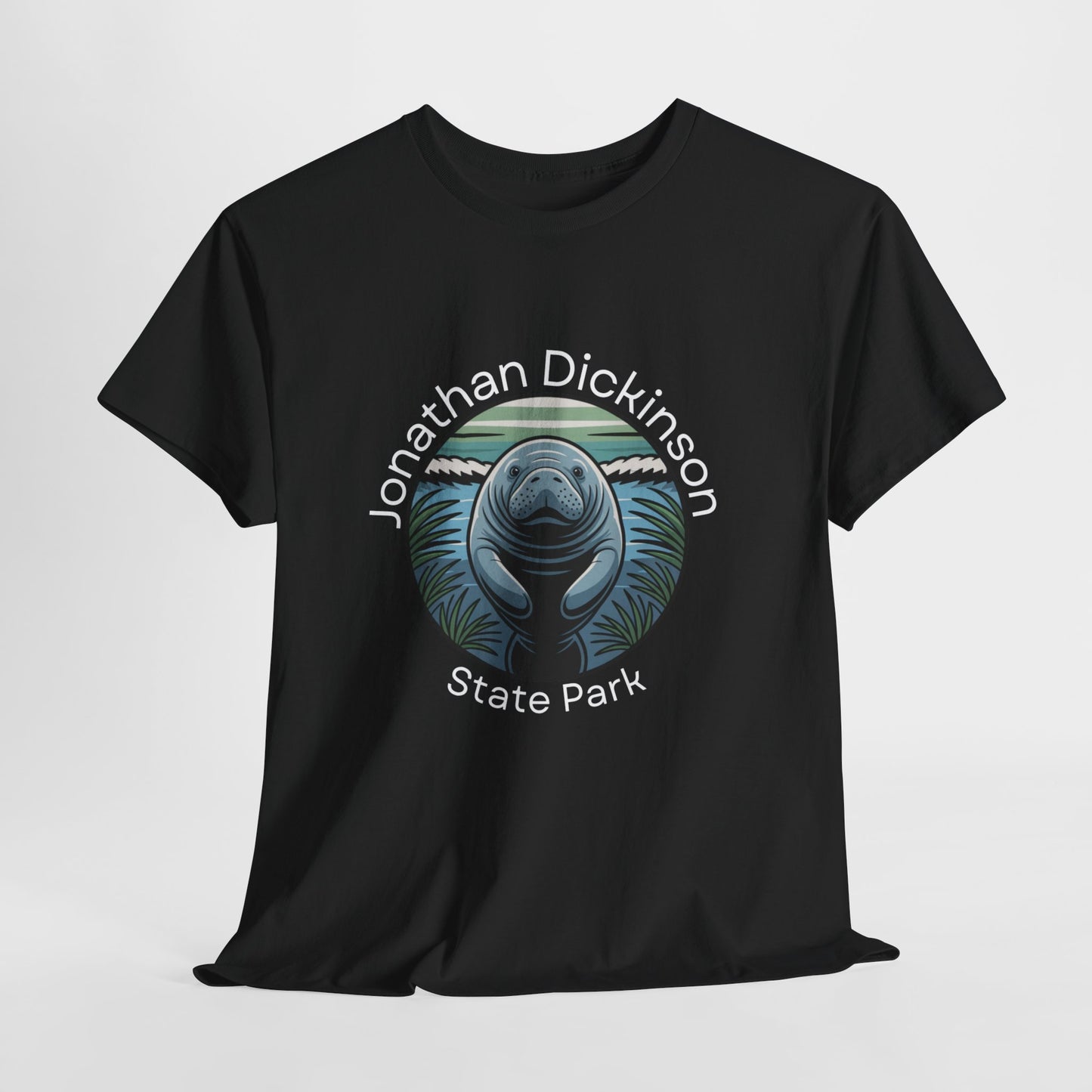 Coastal Manatee Circle T-Shirt – Jonathan Dickinson State Park Florida Nature Tee