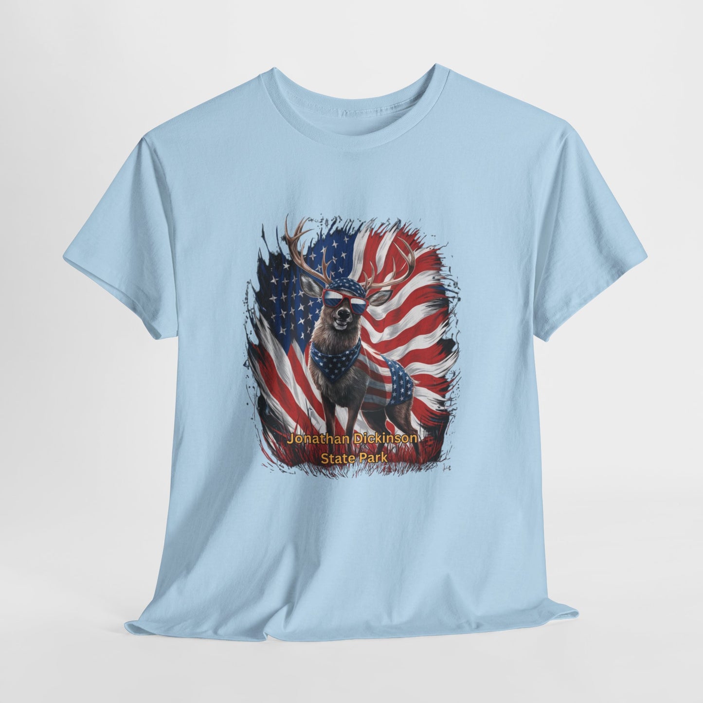 4th of July Deer T-Shirt – Jonathan Dickinson State Park Patriotic USA Buck Tee