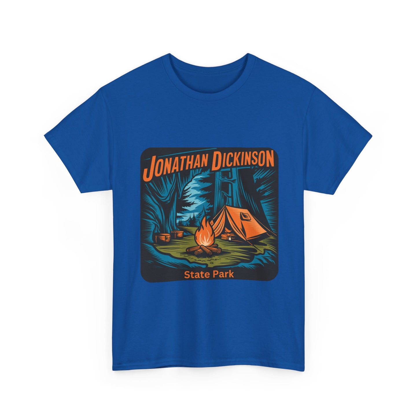 Camping Adventure T-Shirt – Jonathan Dickinson State Park Florida Campfire Nature Tee