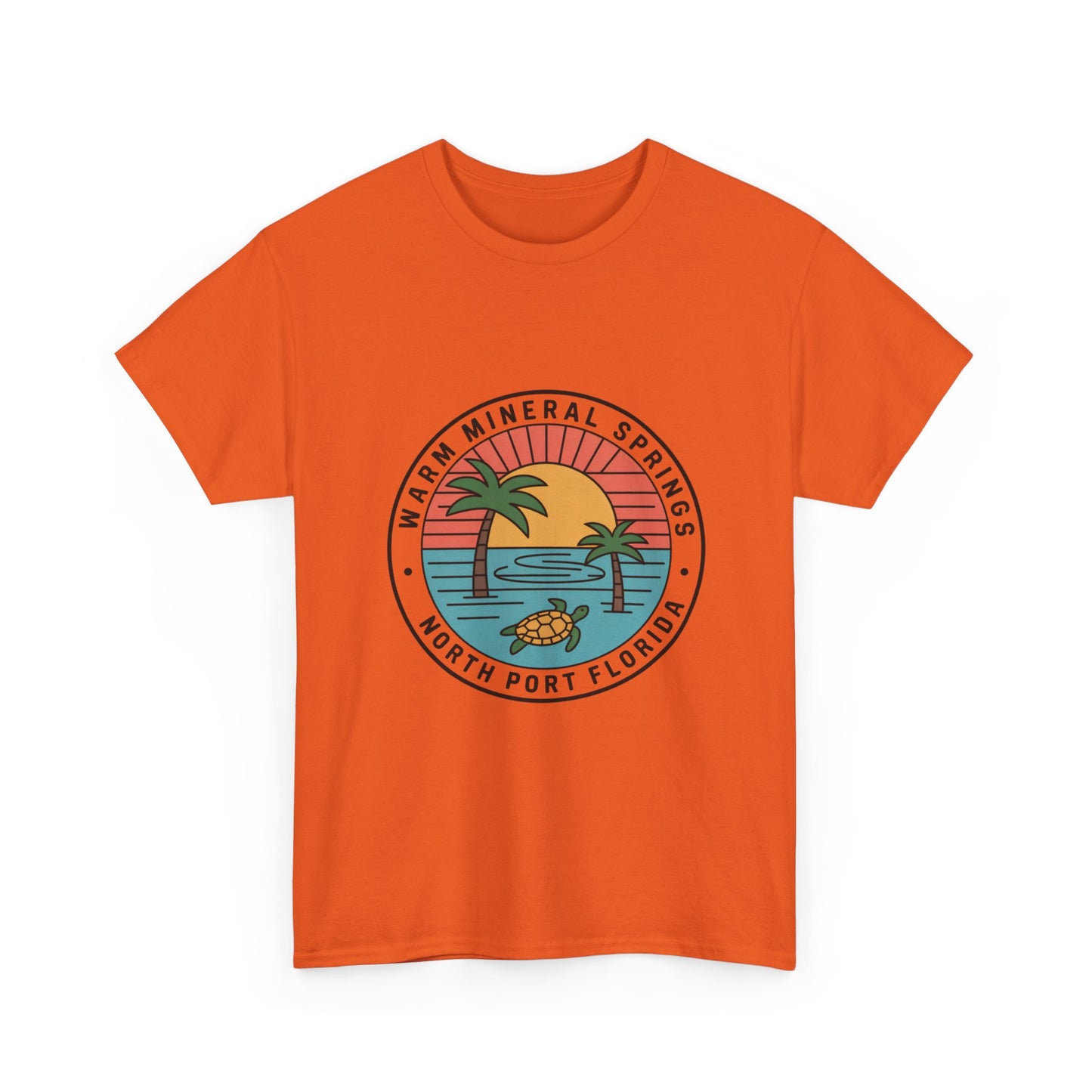 Warm Mineral Springs Florida Turtle Sunset T-Shirt