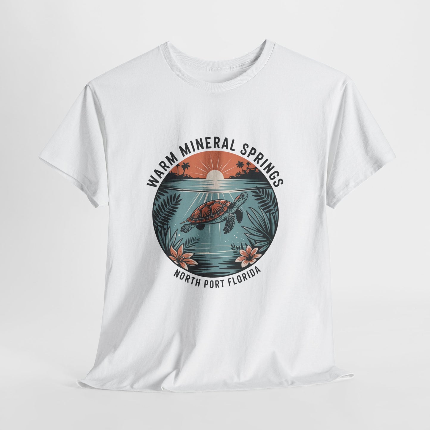 Warm Mineral Springs North Port Florida Turtle Graphic T-Shirt