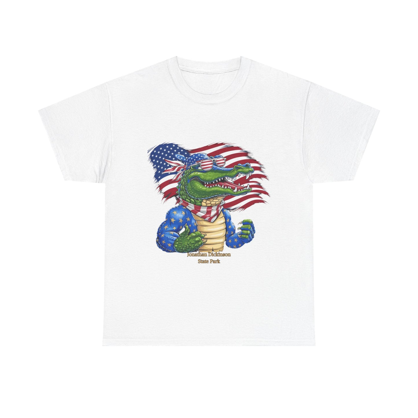4th of July Alligator T-Shirt – Jonathan Dickinson State Park Patriotic USA Gator Tee
