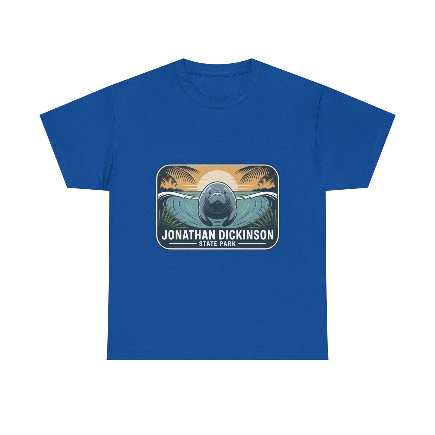 Manatee Badge T-Shirt – Jonathan Dickinson State Park Florida Nature Tee