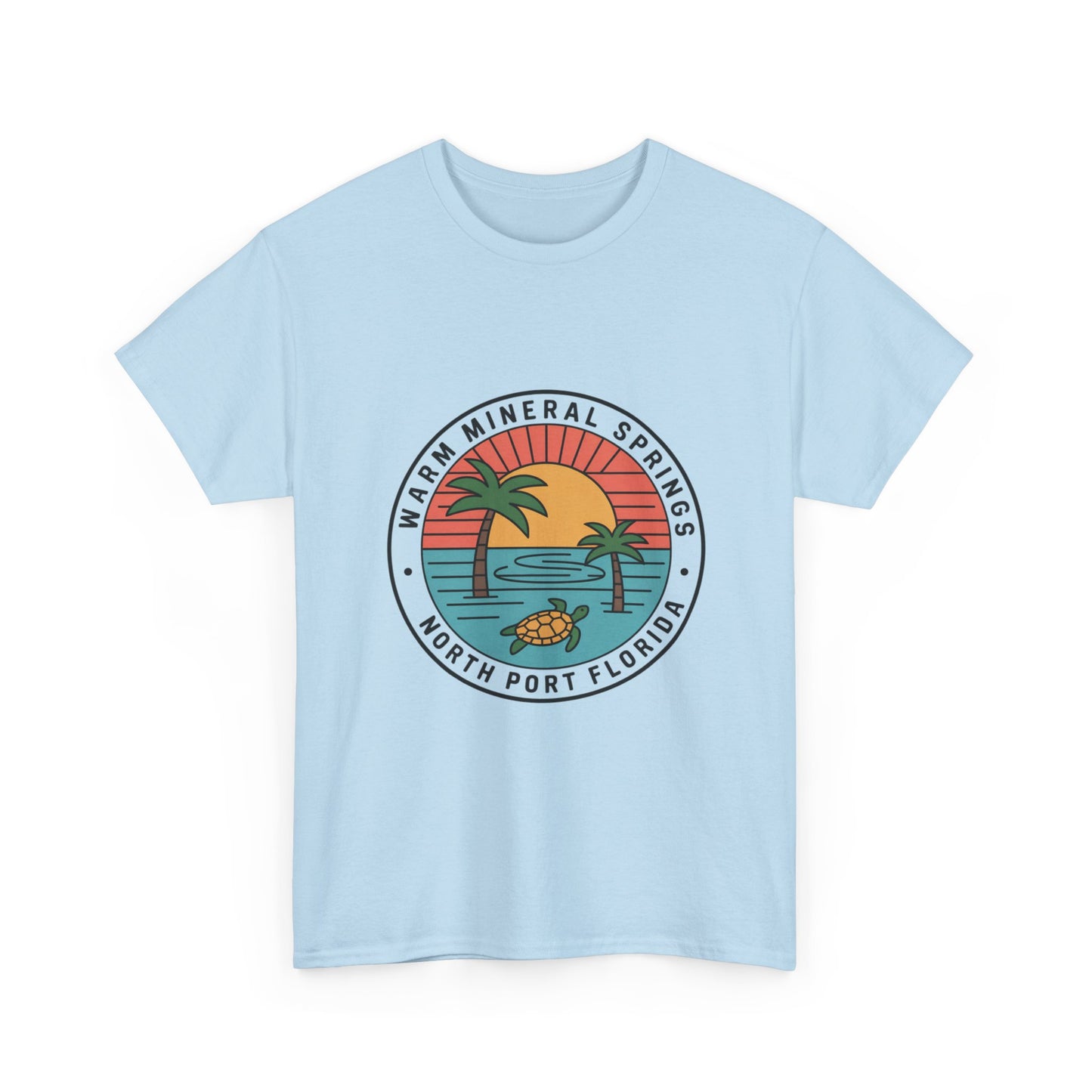 Warm Mineral Springs Florida Turtle Sunset T-Shirt