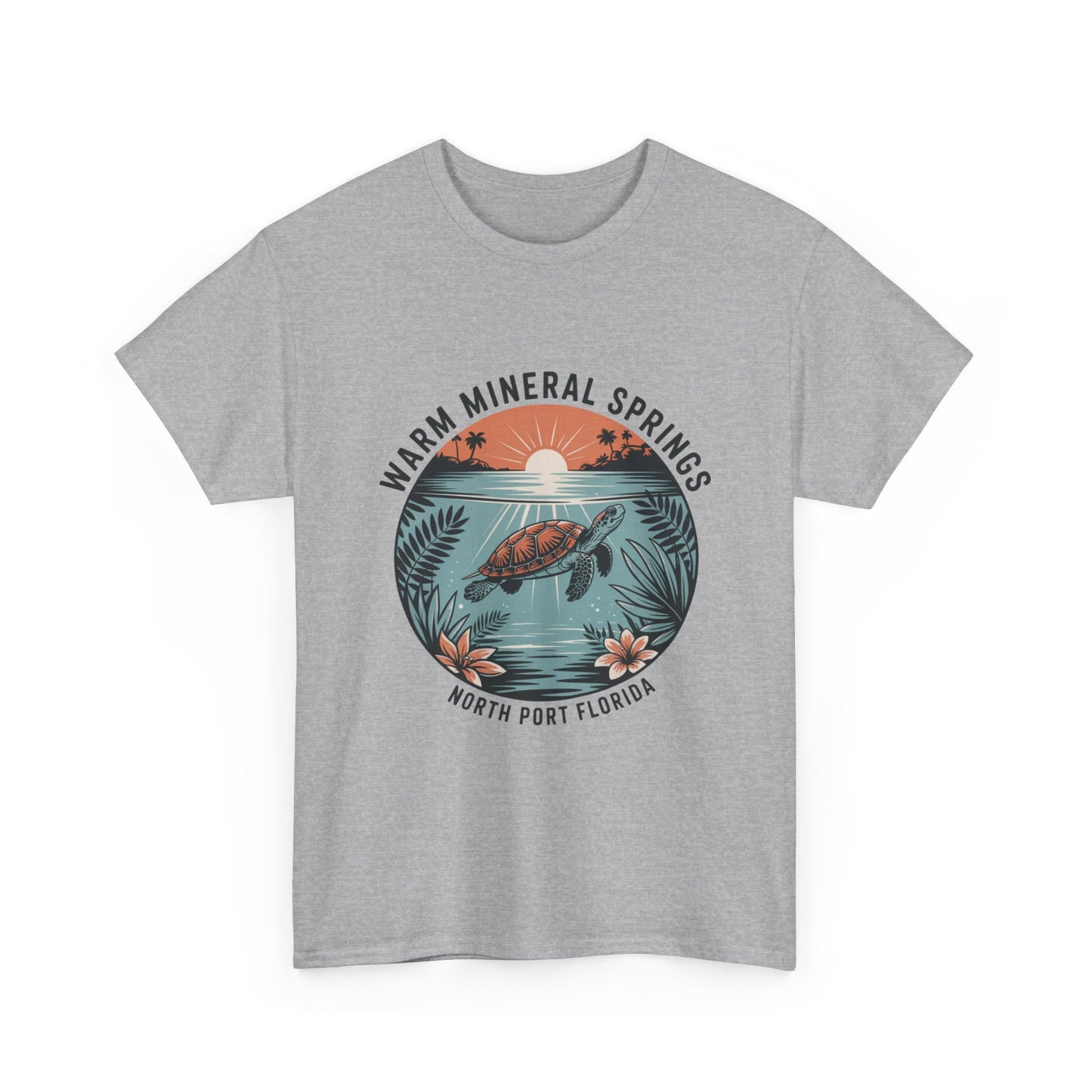 Warm Mineral Springs North Port Florida Turtle Graphic T-Shirt