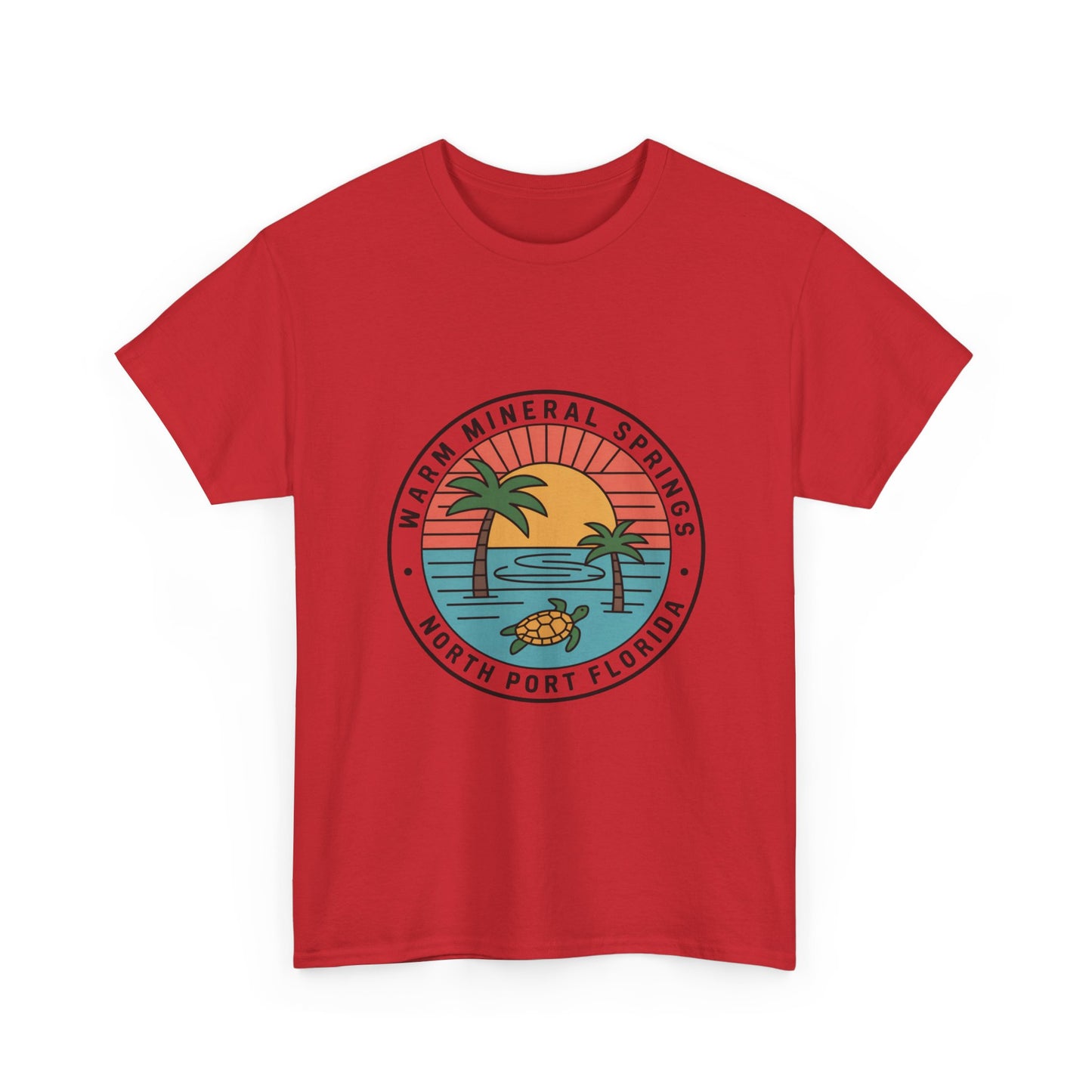 Warm Mineral Springs Florida Turtle Sunset T-Shirt