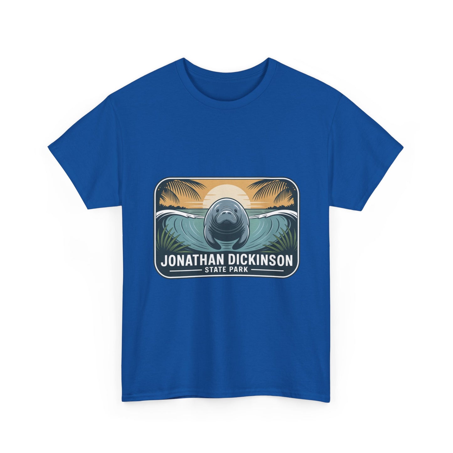 Manatee Badge T-Shirt – Jonathan Dickinson State Park Florida Nature Tee