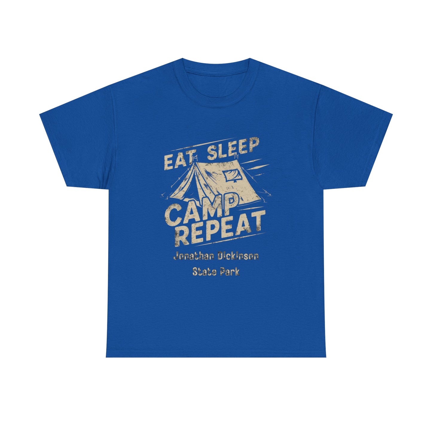 Jonathan Dickinson State Park Camping T-Shirt – Eat Sleep Camp Repeat Graphic Tee
