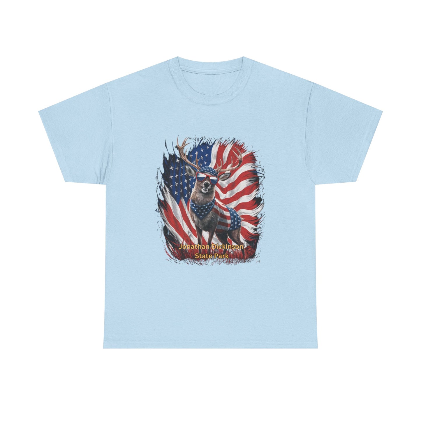 4th of July Deer T-Shirt – Jonathan Dickinson State Park Patriotic USA Buck Tee