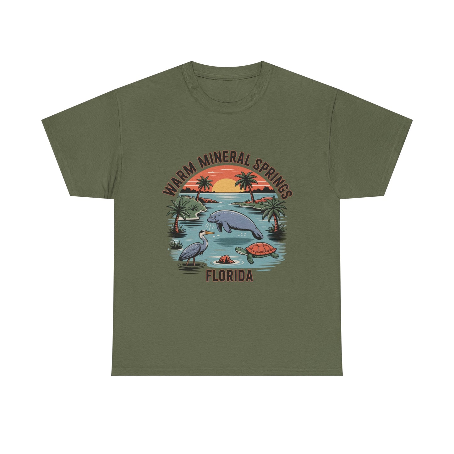 Warm Mineral Springs Florida Wildlife Scene T-Shirt