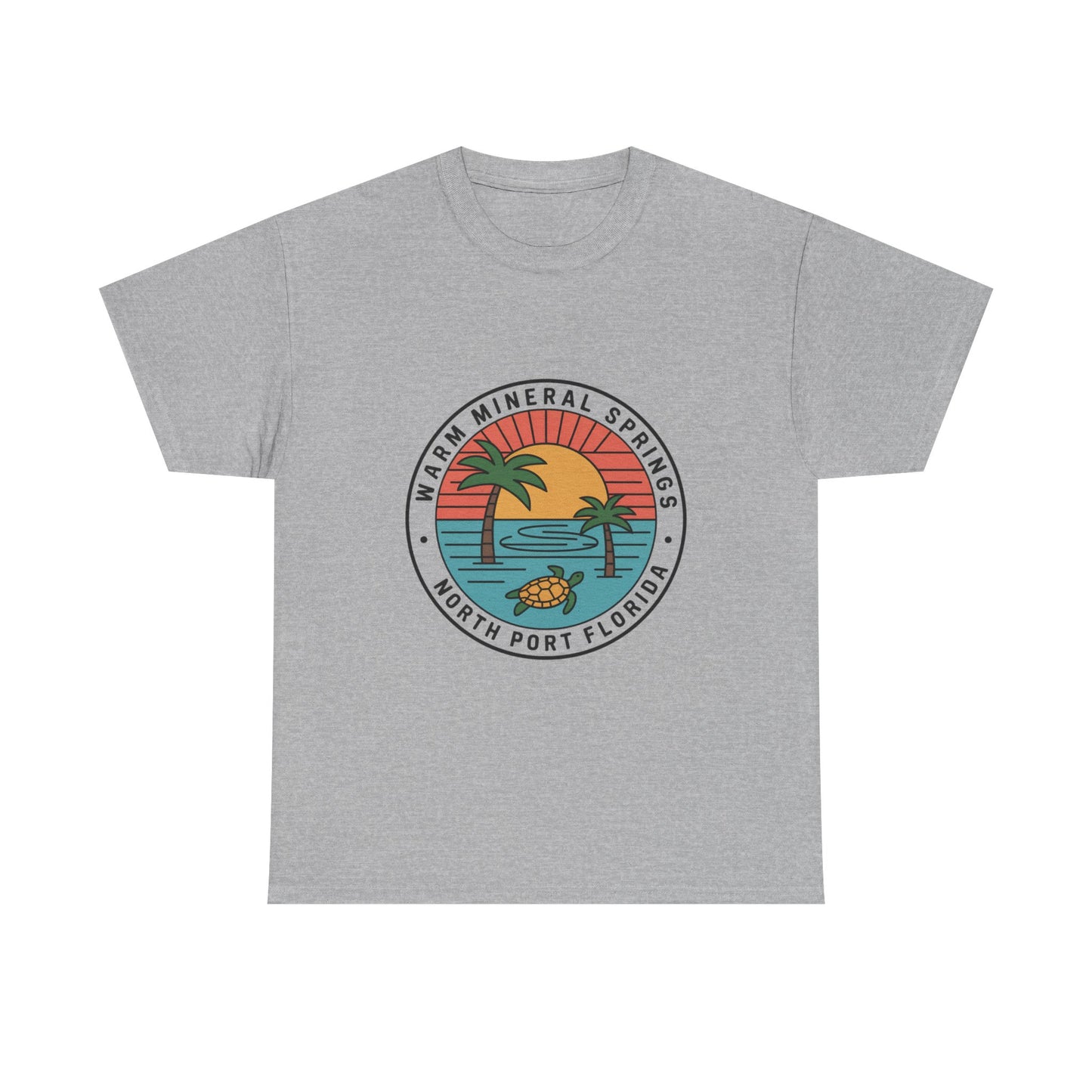 Warm Mineral Springs Florida Turtle Sunset T-Shirt