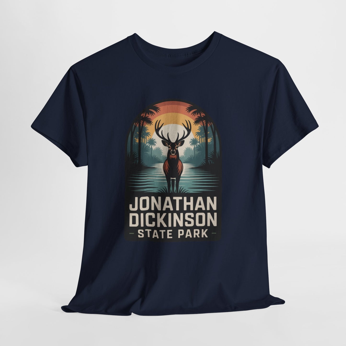 Jonathan Dickinson State Park Deer T-Shirt – Adult Florida Wildlife Sunset Nature Tee