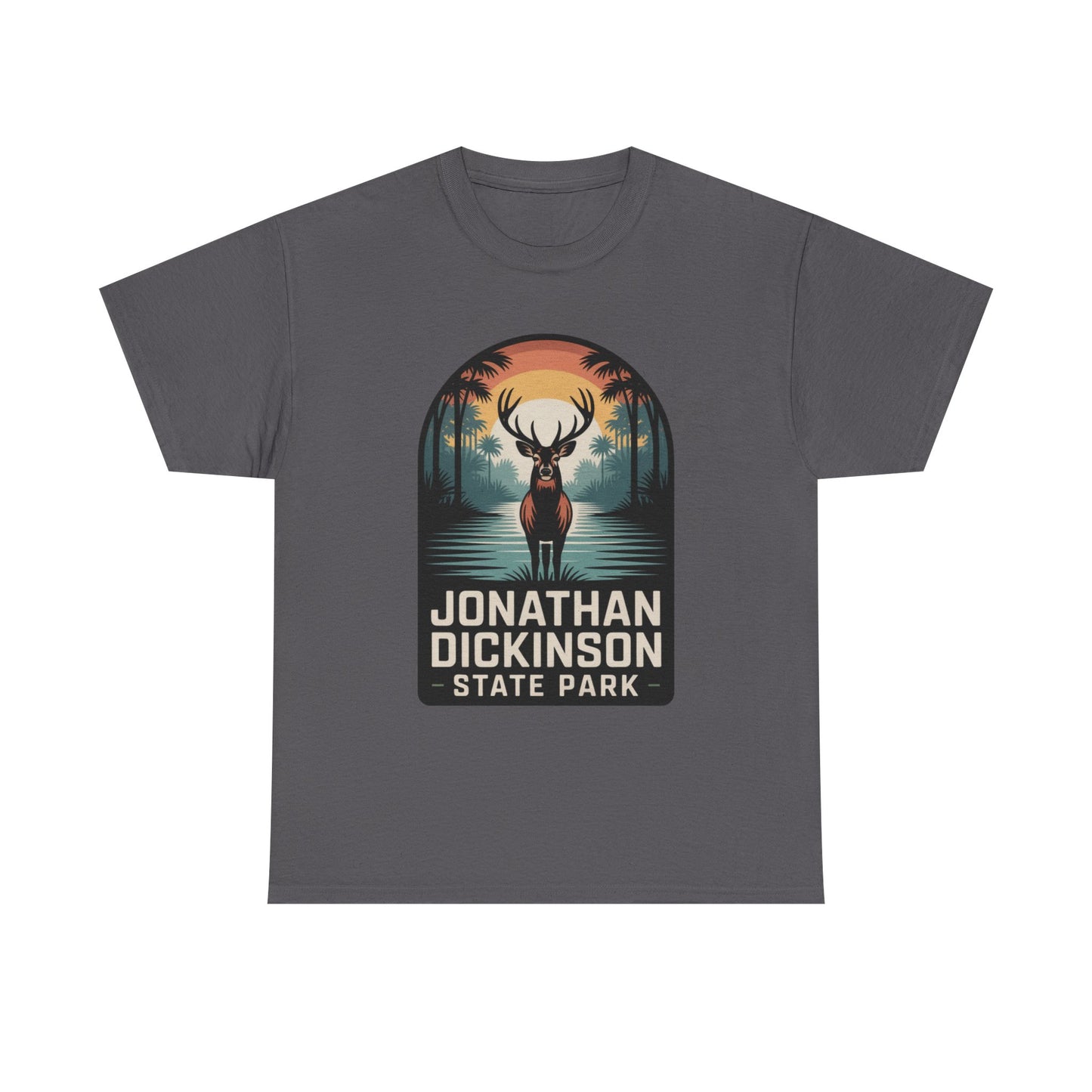 Jonathan Dickinson State Park Deer T-Shirt – Adult Florida Wildlife Sunset Nature Tee