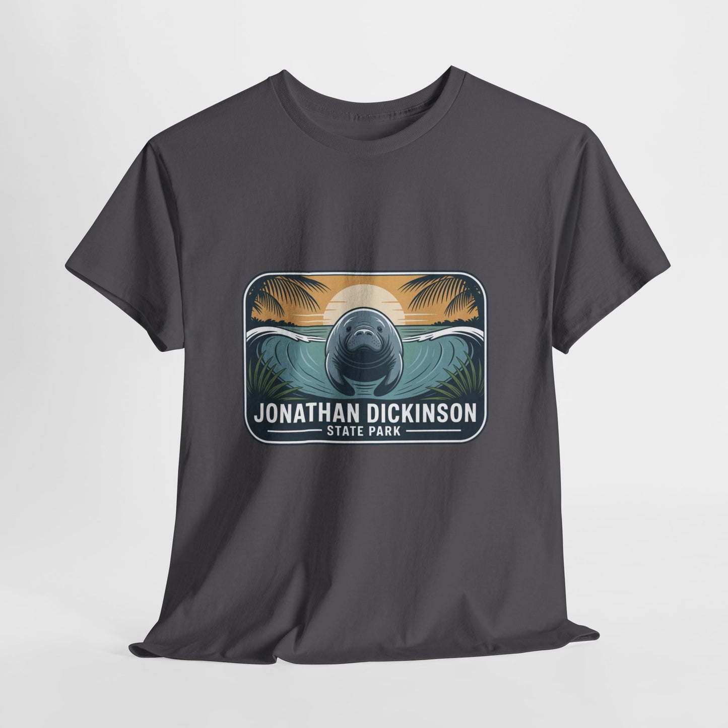 Manatee Badge T-Shirt – Jonathan Dickinson State Park Florida Nature Tee